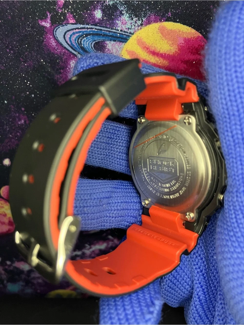 Custom G Shock Black and Red style color way